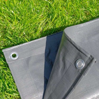 Grey L-Grade Tarpaulin 4m x 6m