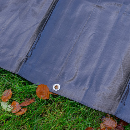 Black/Silver L-Grade Tarpaulin 3m x 5m