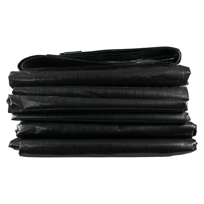 Black/Silver L-Grade Tarpaulin 3m x 5m