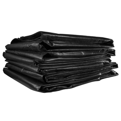Black/Silver L-Grade Tarpaulin 6m x 8m