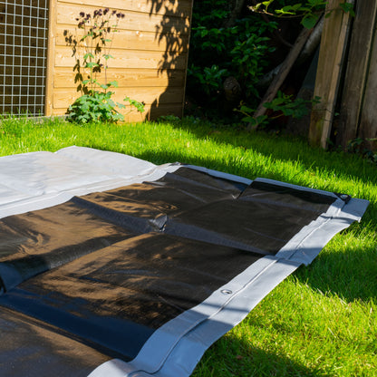Silver XL-Grade Tarpaulin with 10 Metres of 8mm Bungee Rope