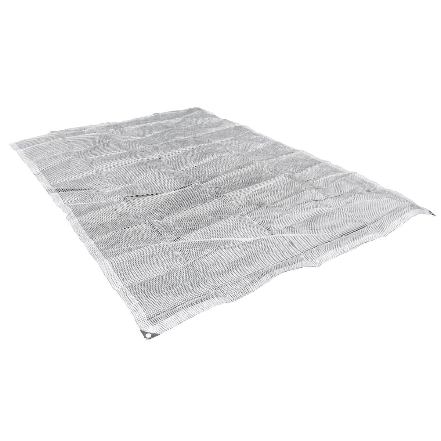 Clear XL-Grade Tarpaulin with 10m of 6mm Bungee Rope and 10 x Slide Type Tarp Clips