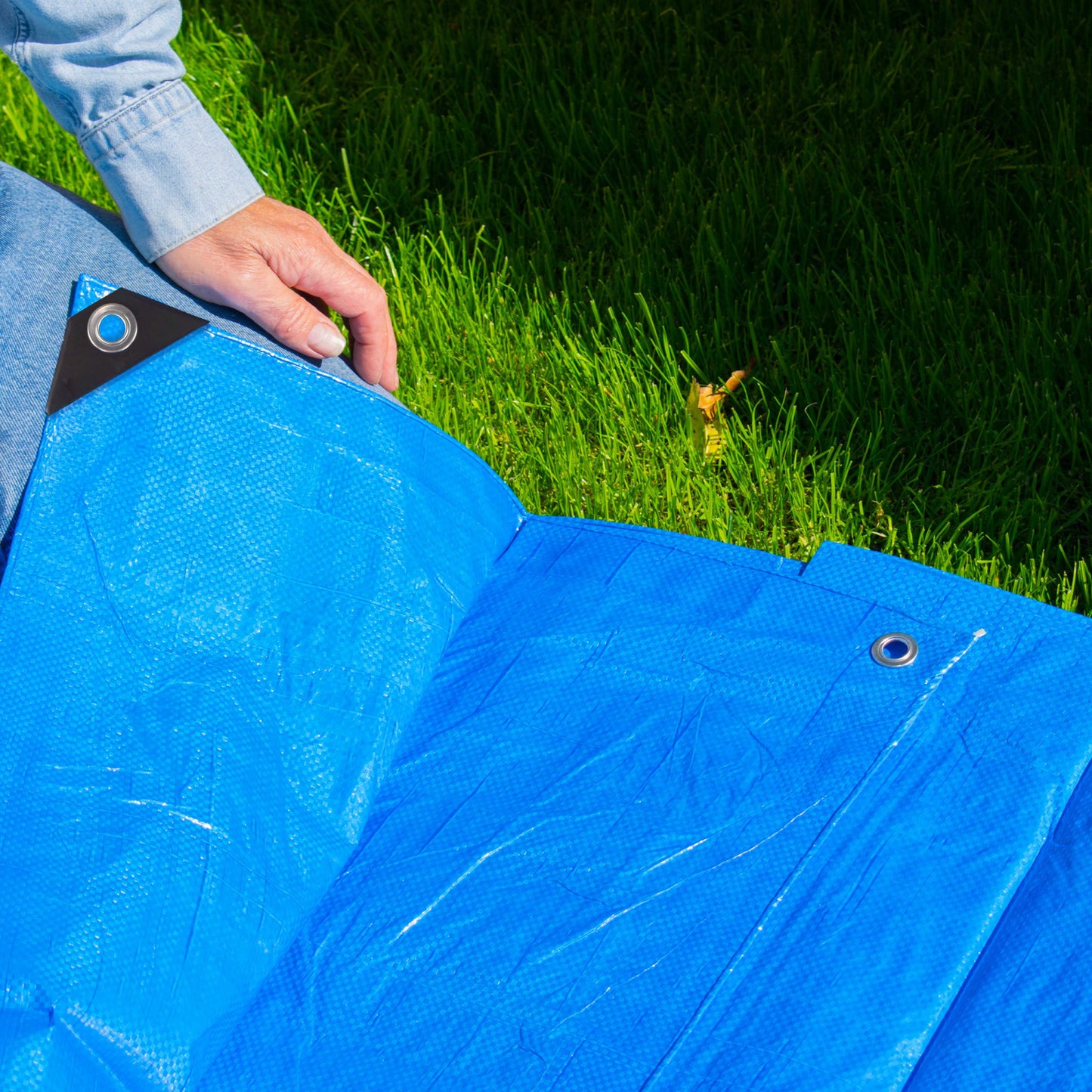 Blue S-Grade Tarpaulin 5m x 8m