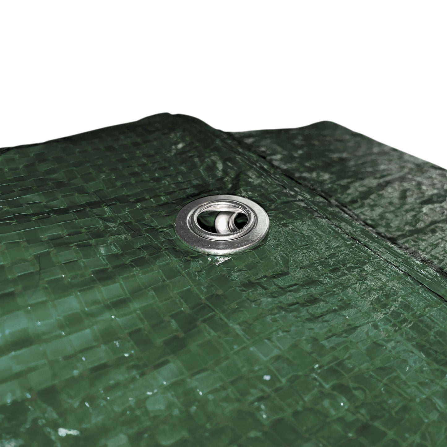 Green S-Grade Tarpaulin with 10 x 6" Bungee Balls (Black)
