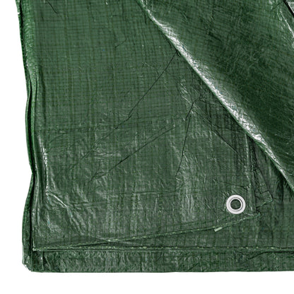 Green S-Grade Tarpaulin with 10 x 6" Bungee Balls (Black)