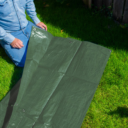 Green M-Grade Tarpaulin 2m x 2m