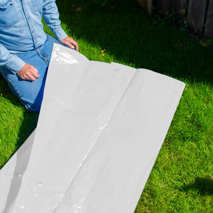 White M-Grade Tarpaulin 6m x 8m