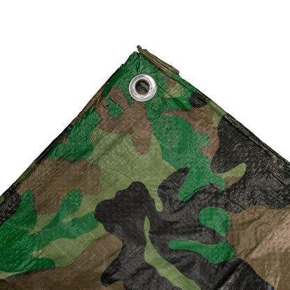 Camouflage M-Grade Tarpaulin 1.5m x 2.4m