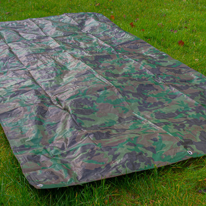 Camouflage M-Grade Tarpaulin 2m x 4m