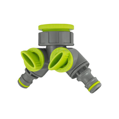 IBC 2” S60X6 – 3/4" BSPF Extender Adaptor with ¾” BSP Threaded Fitting and Two-Way Splitter