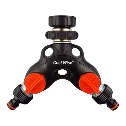 Double Tap Connector with Valves Metal