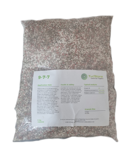 9-7-7 TurfStore Fertiliser - 5kg Bag