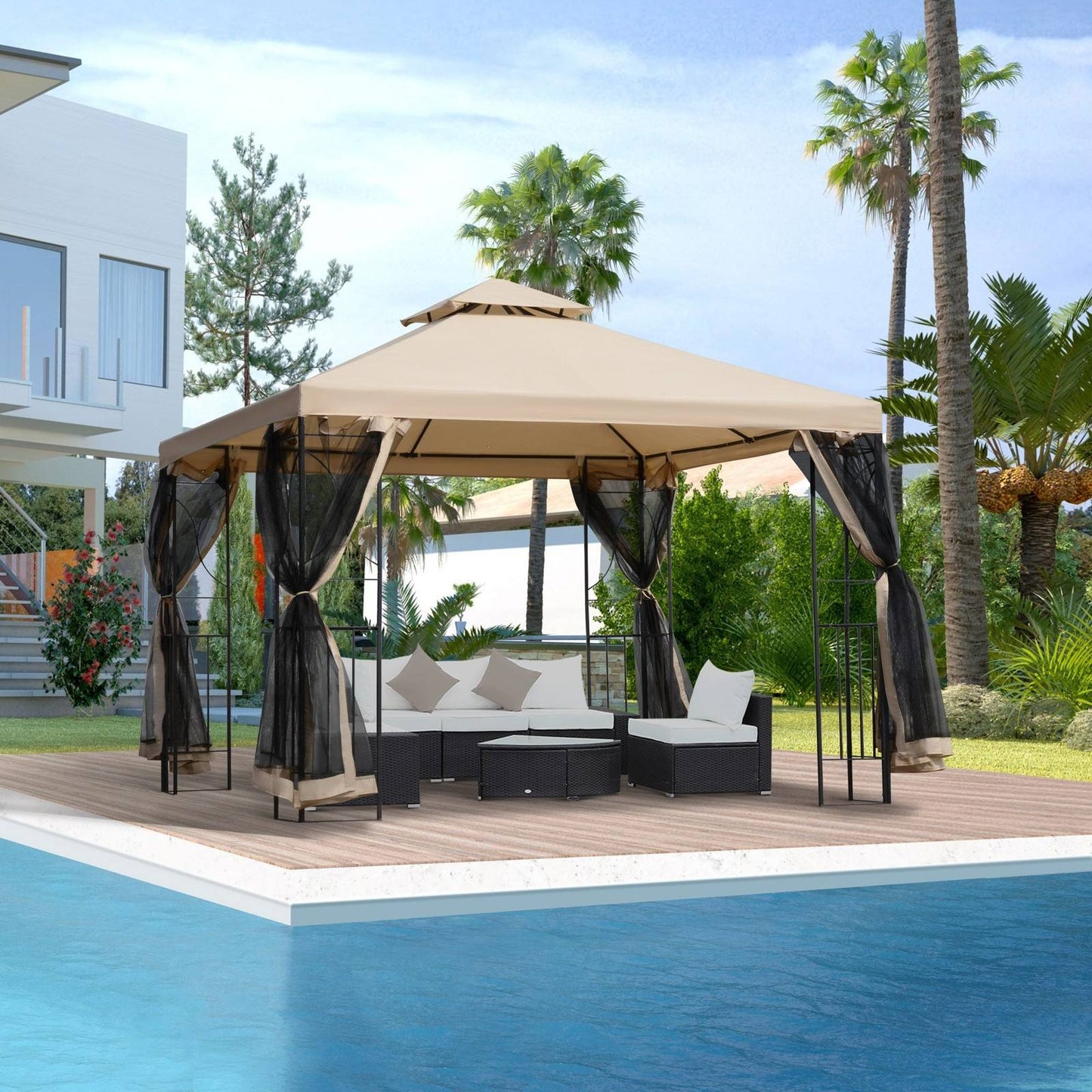 3M x 3M Garden Gazebo