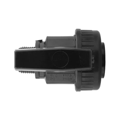 Wall Flange Kit 25mm MDPE + Large Plastic Valve 3/4" BSP