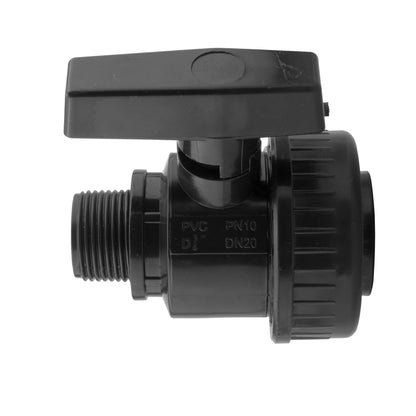Wall Flange Kit 25mm MDPE + Large Plastic Valve + Geka