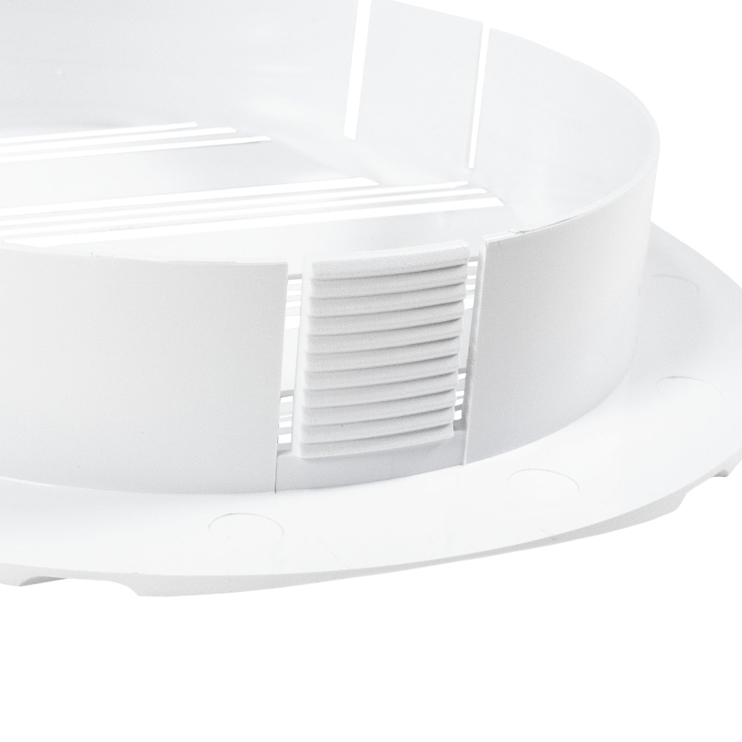 Louvre Vent Round Bella 100mm White