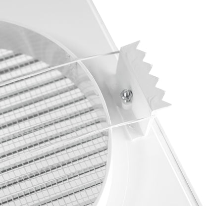 Louvre Vent White DL/100 RW LUX With Fly Mesh