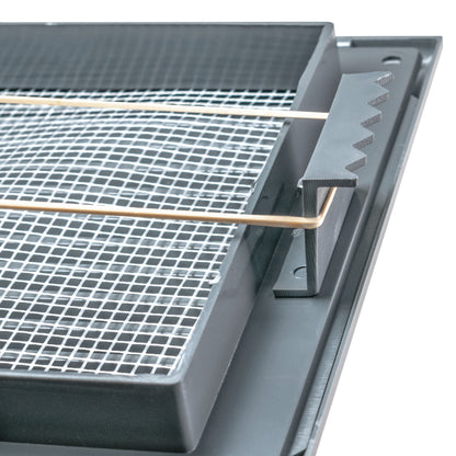 Louvre Vent Graphite Duo Smart 135G 135mm With Fly Mesh