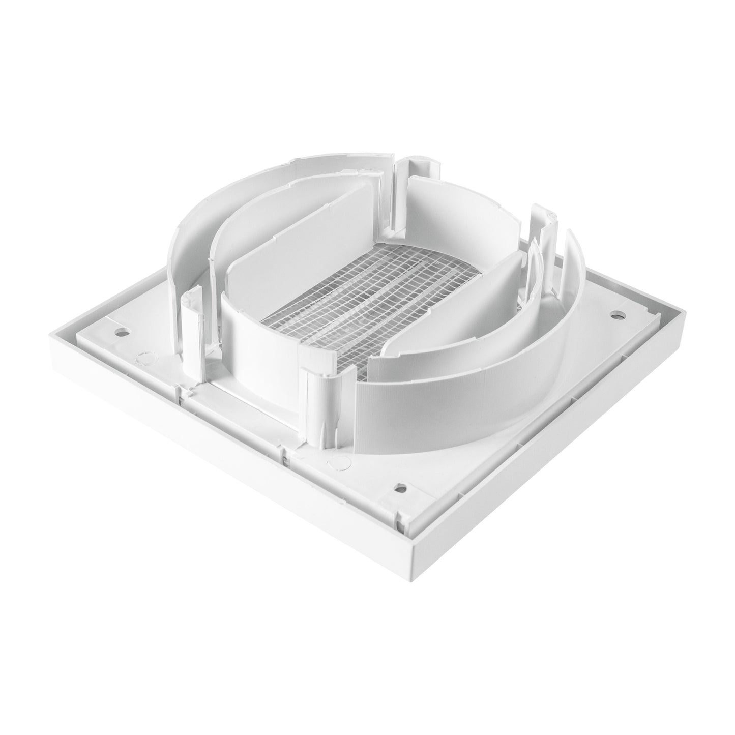 Through Wall Ventilation Kit Louvre Vent VC-KR0153 with White External Vent
