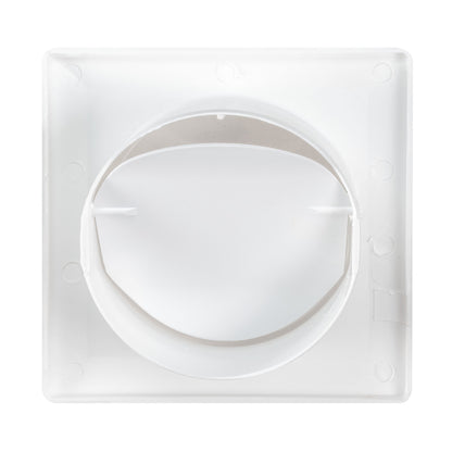 Through Wall Ventilation Kit Louvre Vent VC-KR0153 with White External Vent