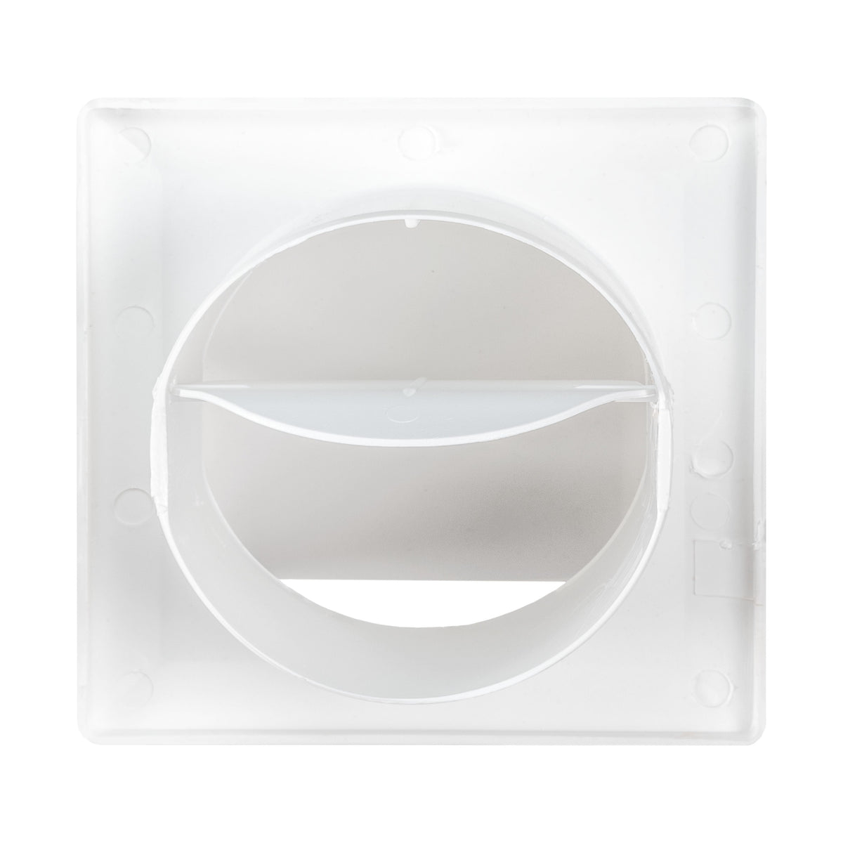 Through Wall Ventilation Kit Round Louvre Vent VC-KRO0184 with White External Vent