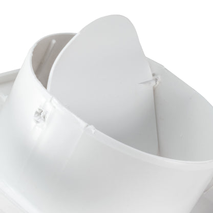 Through Wall Ventilation Kit Louvre Vent VC-KR0153 with White External Vent