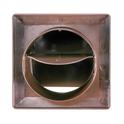 Through Wall Ventilation Kit Round Bella Vent with Brown External Vent