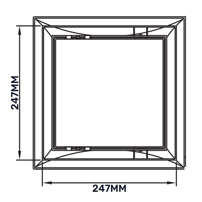 Access Panel Door PP, White 250mm x 250mm