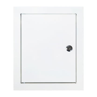 Access Panel Door Metal With Lock, White 250mm x 300mm