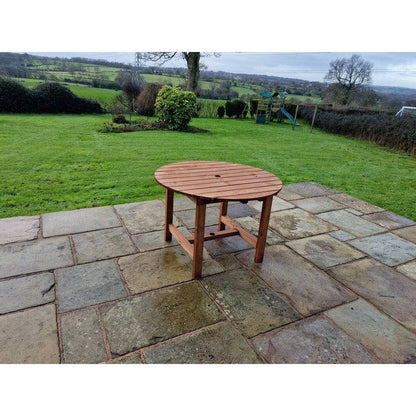 Swedish Redwood Garden Table by Croft - 4 Seat