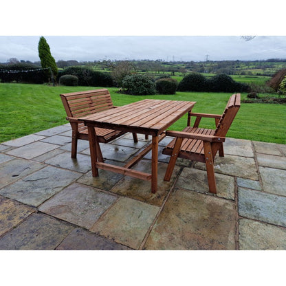 Swedish Redwood Garden Furniture Set by Croft - 4 Seat