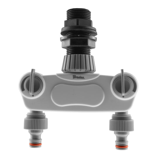 Water Butt Kit 1” BSP with WL 2-Way Valved Manifold