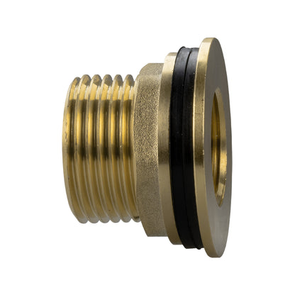 Water Butt Brass 1" BSP Male - 3/4" BSP Female and Drill Bit