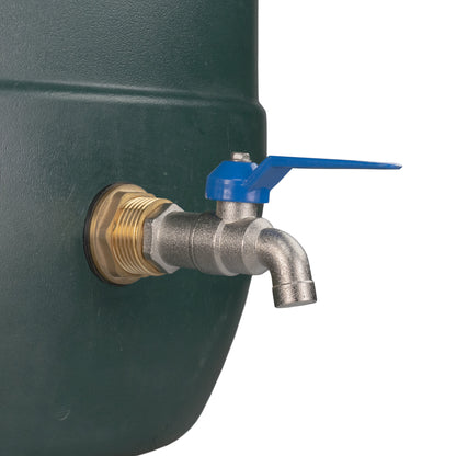 Water Butt Brass Kit 3/4" with Simple Lever Tap and Drill Bit