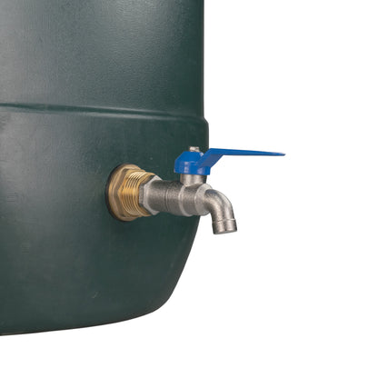 Water Butt Brass Kit 3/4" with Simple Lever Tap and Drill Bit