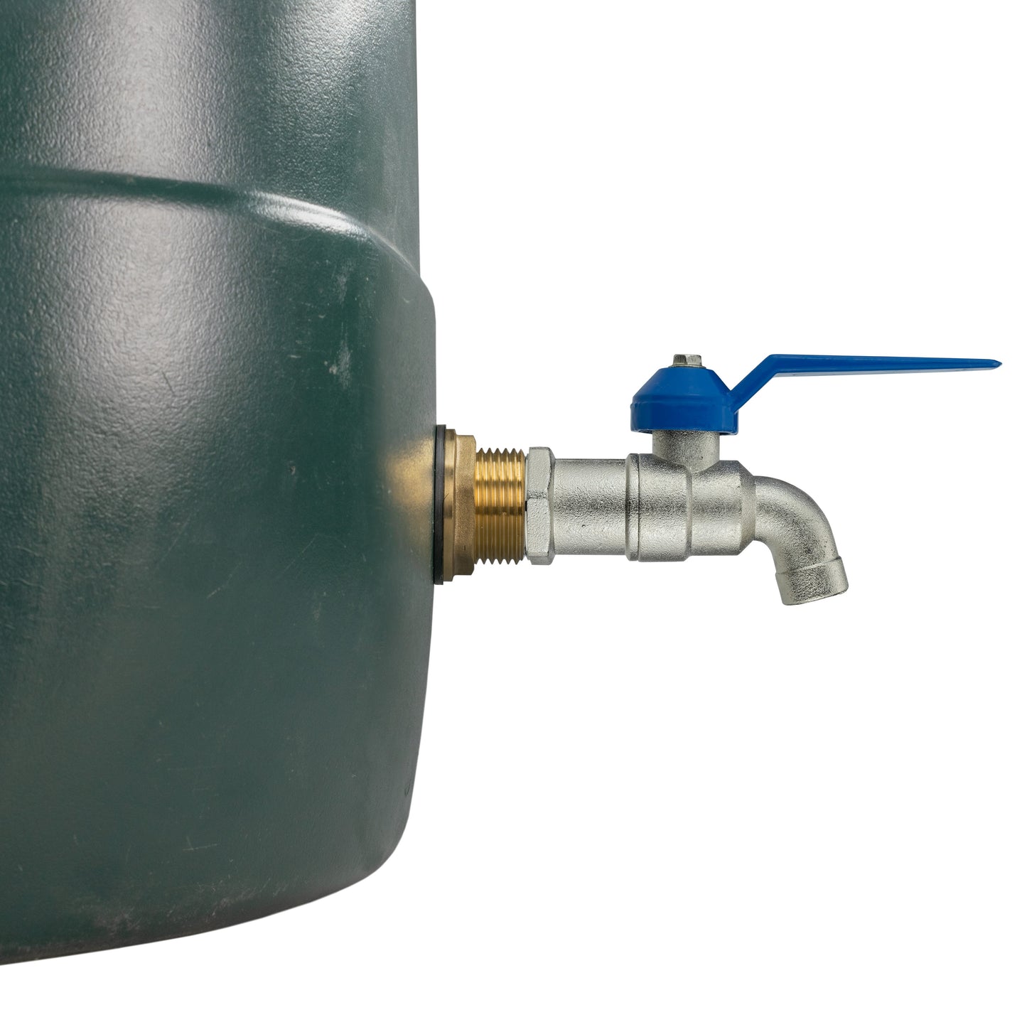 Water Butt Brass Kit 3/4" with Simple Lever Tap and Drill Bit