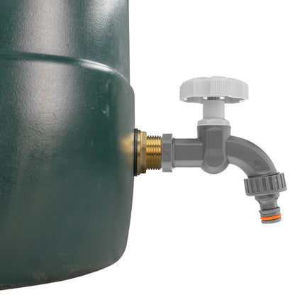 Water Butt Brass Kit 3/4" with Grey Dial Tap
