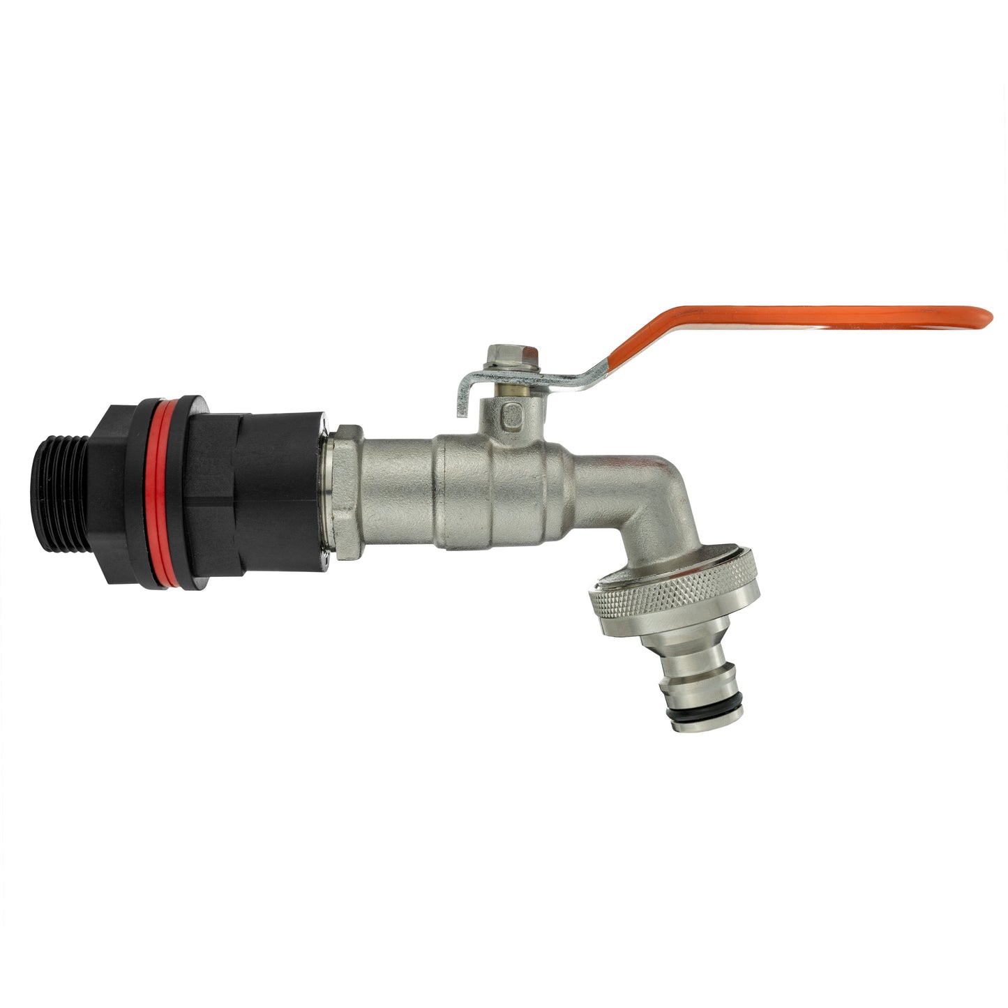 Water Butt Kit 1/2" with Quick Connect Lever Tap and Drill Bit