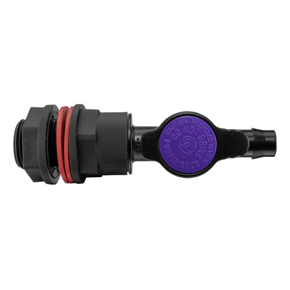 Water Butt Kit 3/4" with 13mm Barb Irrigation Valve and Drill Bit