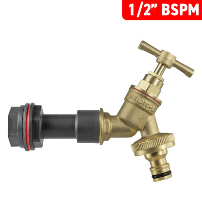 Water Butt Extension Kit 1/2" with Brass Quick Connect Tap