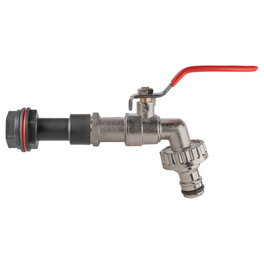Water Butt Extension Kit 1/2" with Quick Connect Lever Tap