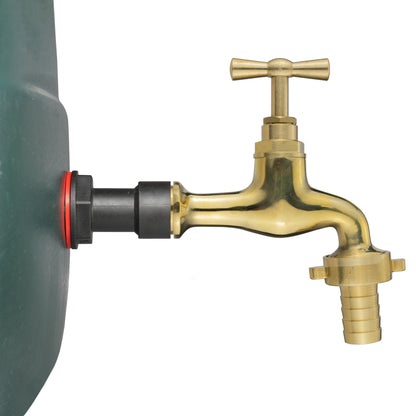 Water Butt Extension Kit 1/2" with 13mm Barbed Polished Brass Tap