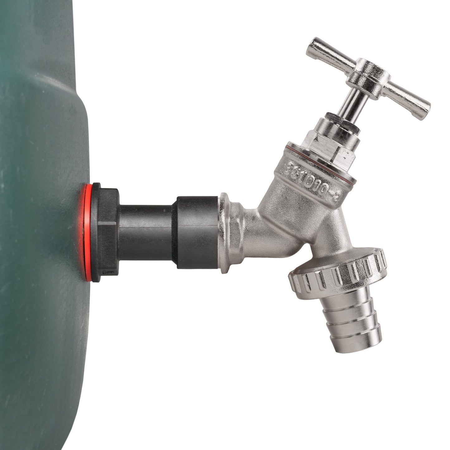 Water Butt Extension Kit 1/2" with Nickel Plated Barbed Tap and Drill Bit