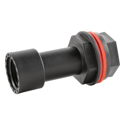 Water Butt Extension Kit 1/2" with Lever Tap Hose Barb and Side Lock and Drill Bit