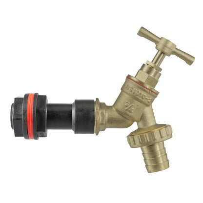 Water Butt Extension Kit 3/4" with Brass Barbed Tap and Drill Bit