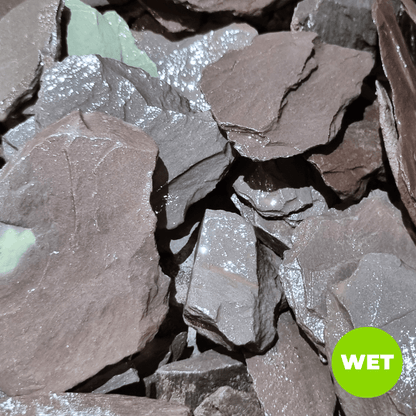 Welsh Blue Plum Crushed Slate Chippings 40mm