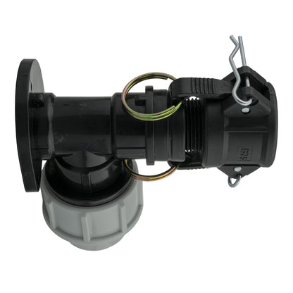 Wall Flange Kit 32mm MDPE + 3/4" Camlock Type B