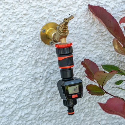 Water Flow Meter Black/Orange