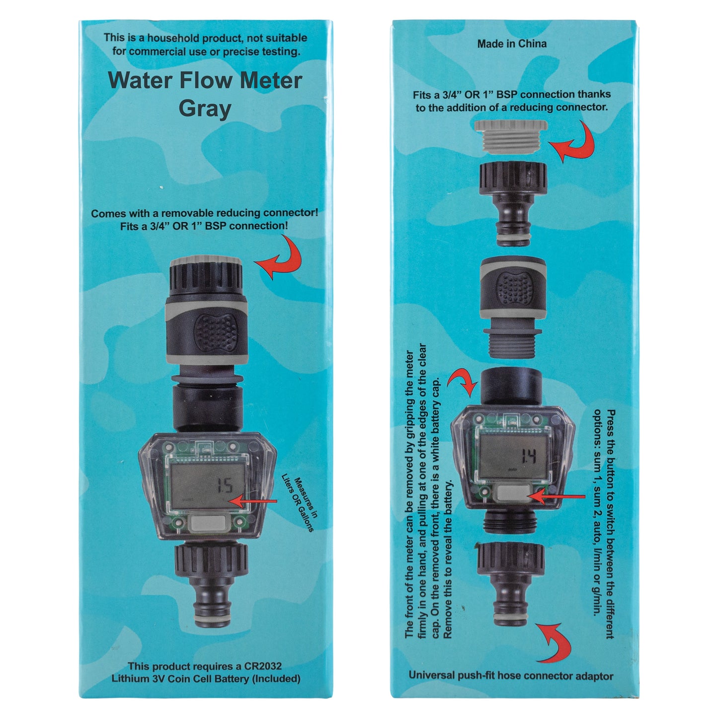 Water Flow Meter Gray