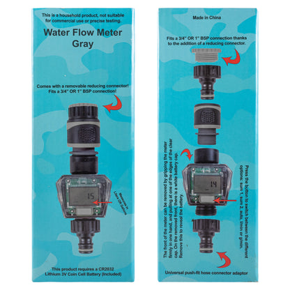 Water Flow Meter Gray